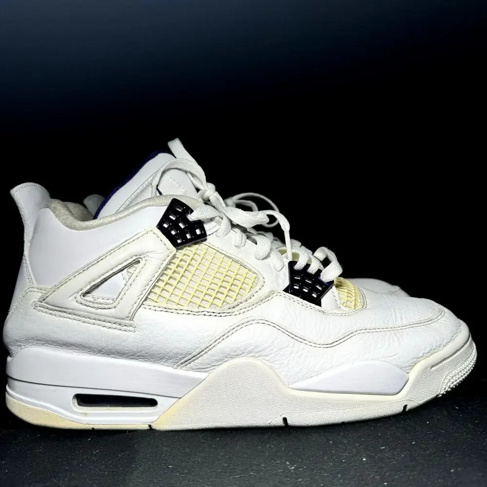 Size 9 - Nike Air Jordan 4 Retro Purple Metallic Men's Shoes